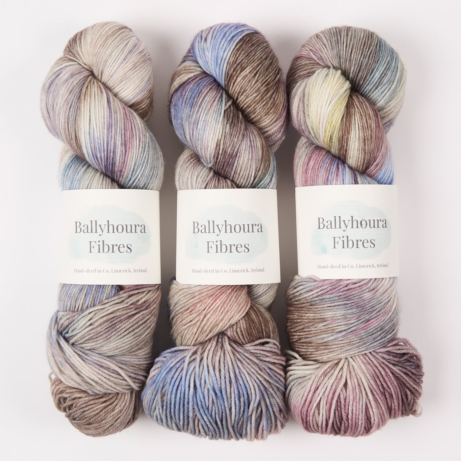 Ballyhoura Fibres 4PLY SOCK - EILEAN DONAN Merino wool Nylon Fingering multicolour Yarn