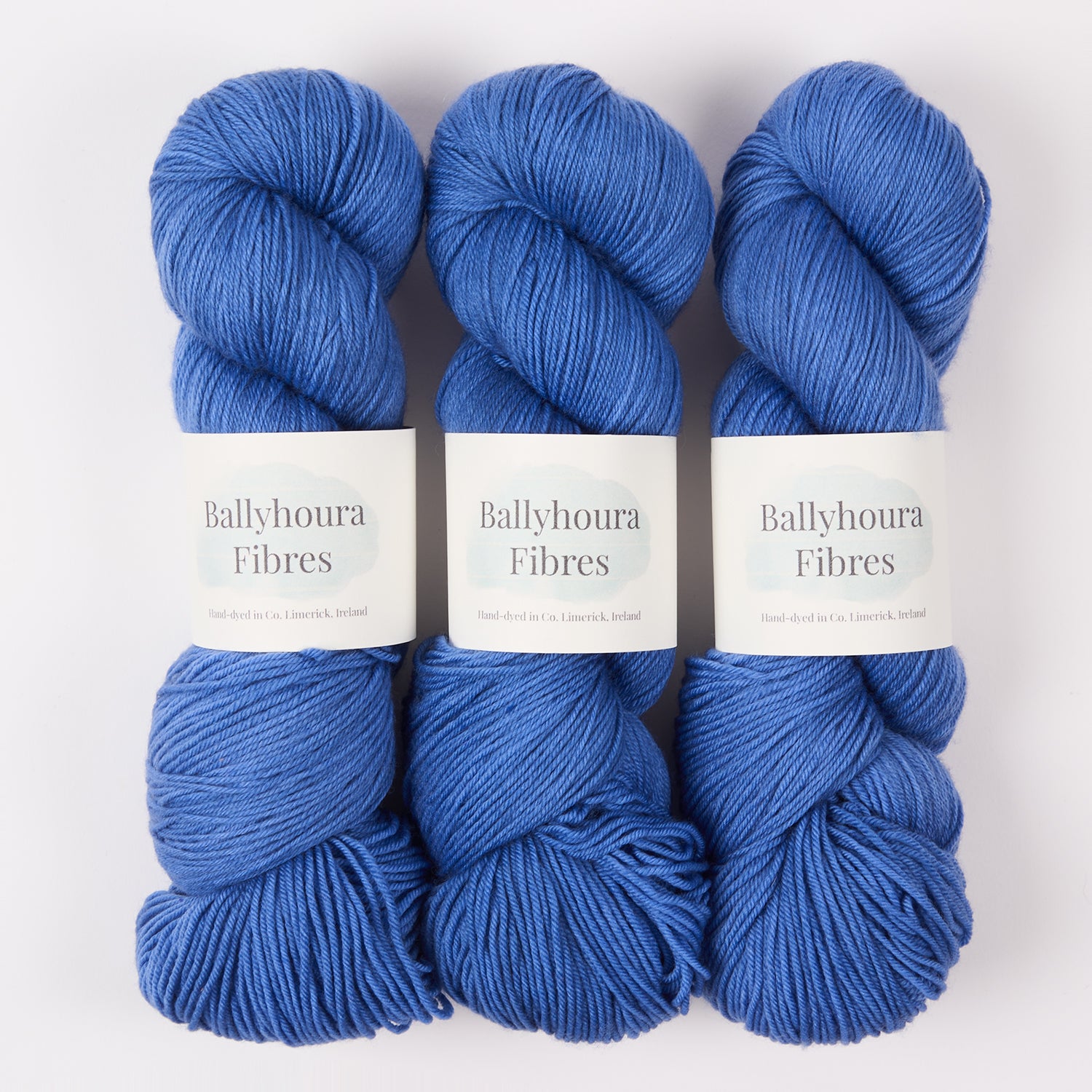 Ballyhoura Fibres 4PLY SOCK - GLOBE THISTLE Merino wool Nylon Fingering blue Yarn