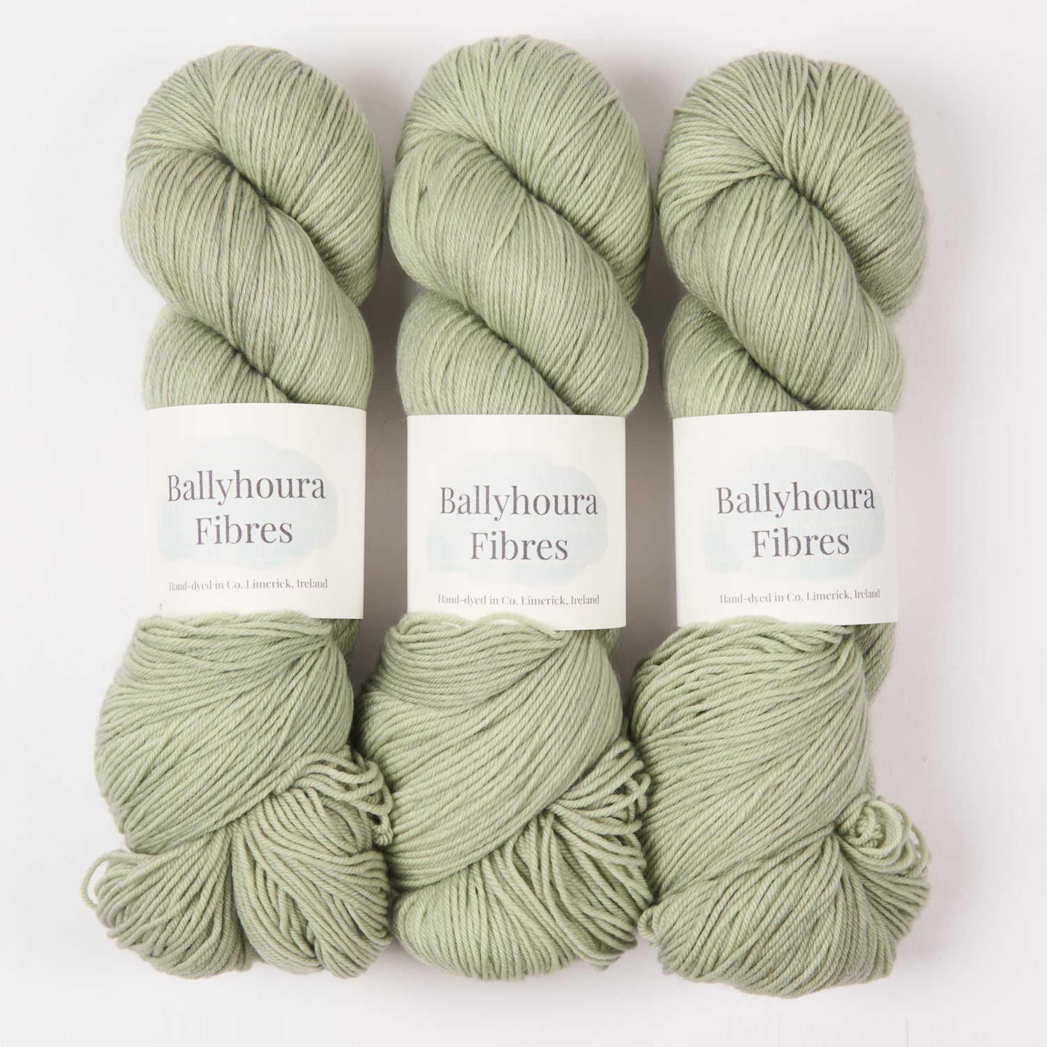 Ballyhoura Fibres 4PLY SOCK - ROSEMARY Merino wool Nylon Fingering green Yarn