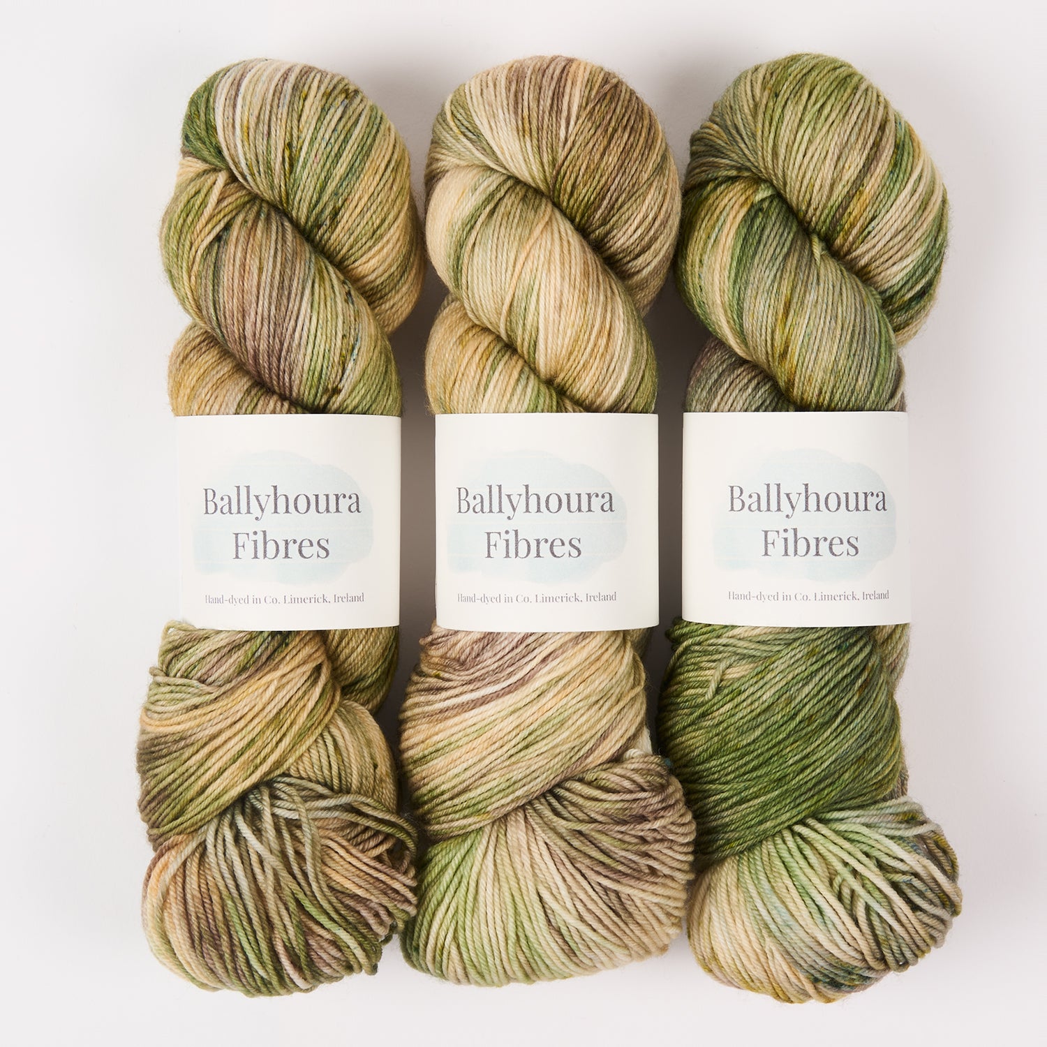 Ballyhoura Fibres 4PLY SOCK - SAGITTARIUS Merino wool Nylon Fingering green Yarn