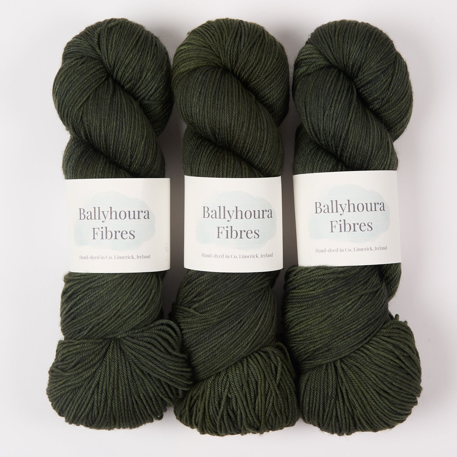 Ballyhoura Fibres 4PLY SOCK - SCOT'S PINE Merino wool Nylon Fingering green Yarn