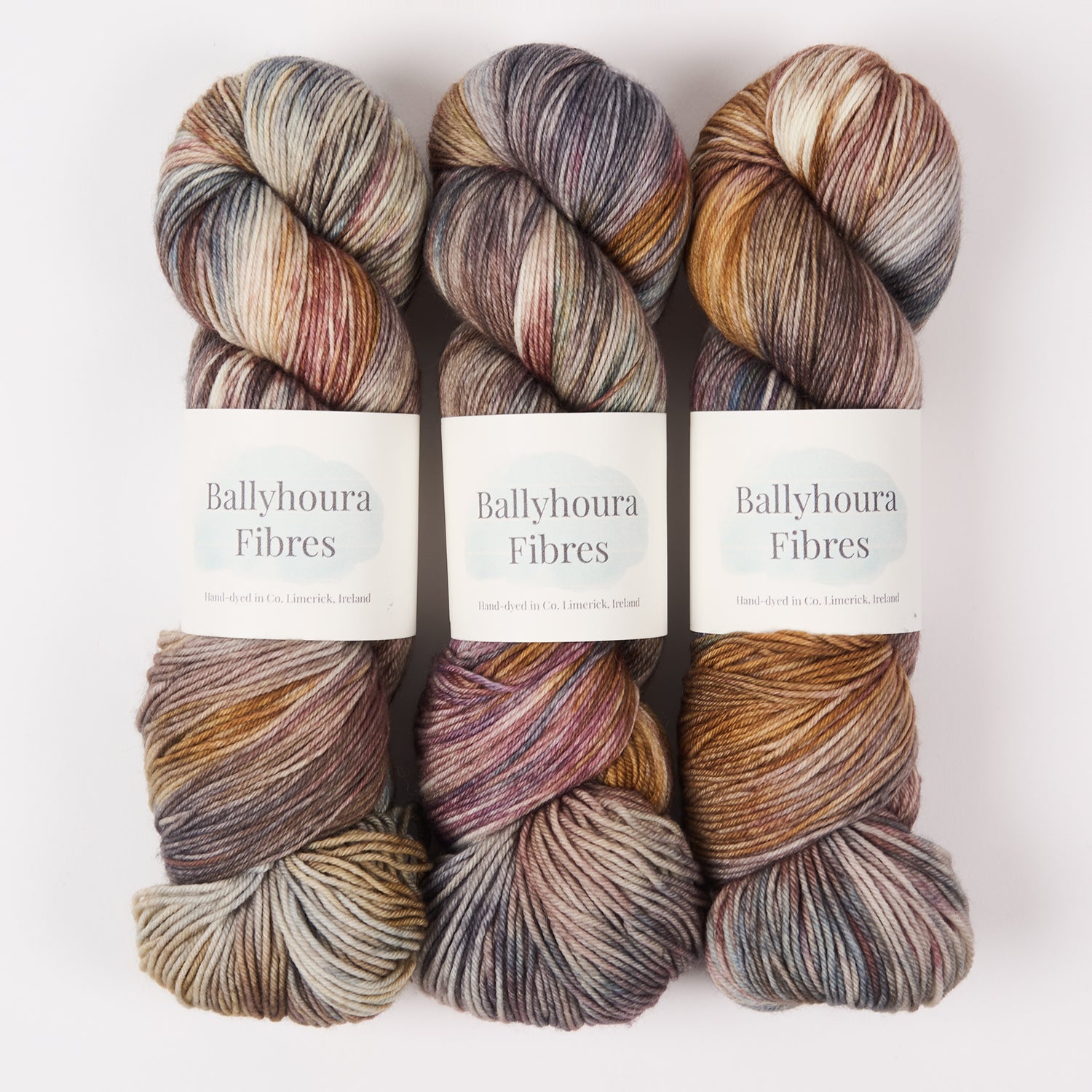 Ballyhoura Fibres 4PLY SOCK - ST. KILDA Merino wool Nylon Fingering multicolour Yarn