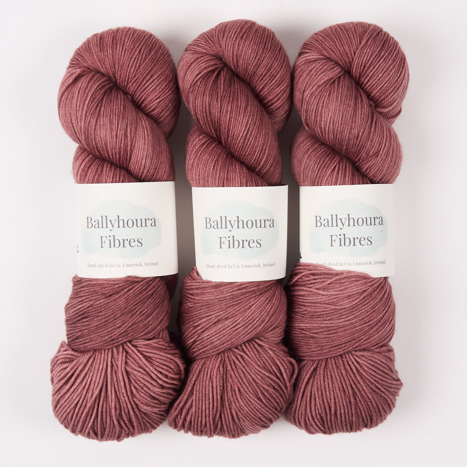 Ballyhoura Fibres 4PLY SOCK - THE PINK HOUSE Merino wool Nylon Fingering pink Yarn