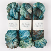 Ballyhoura Fibres 4PLY SOCK - TIDE POOL Merino wool Nylon Fingering green Yarn