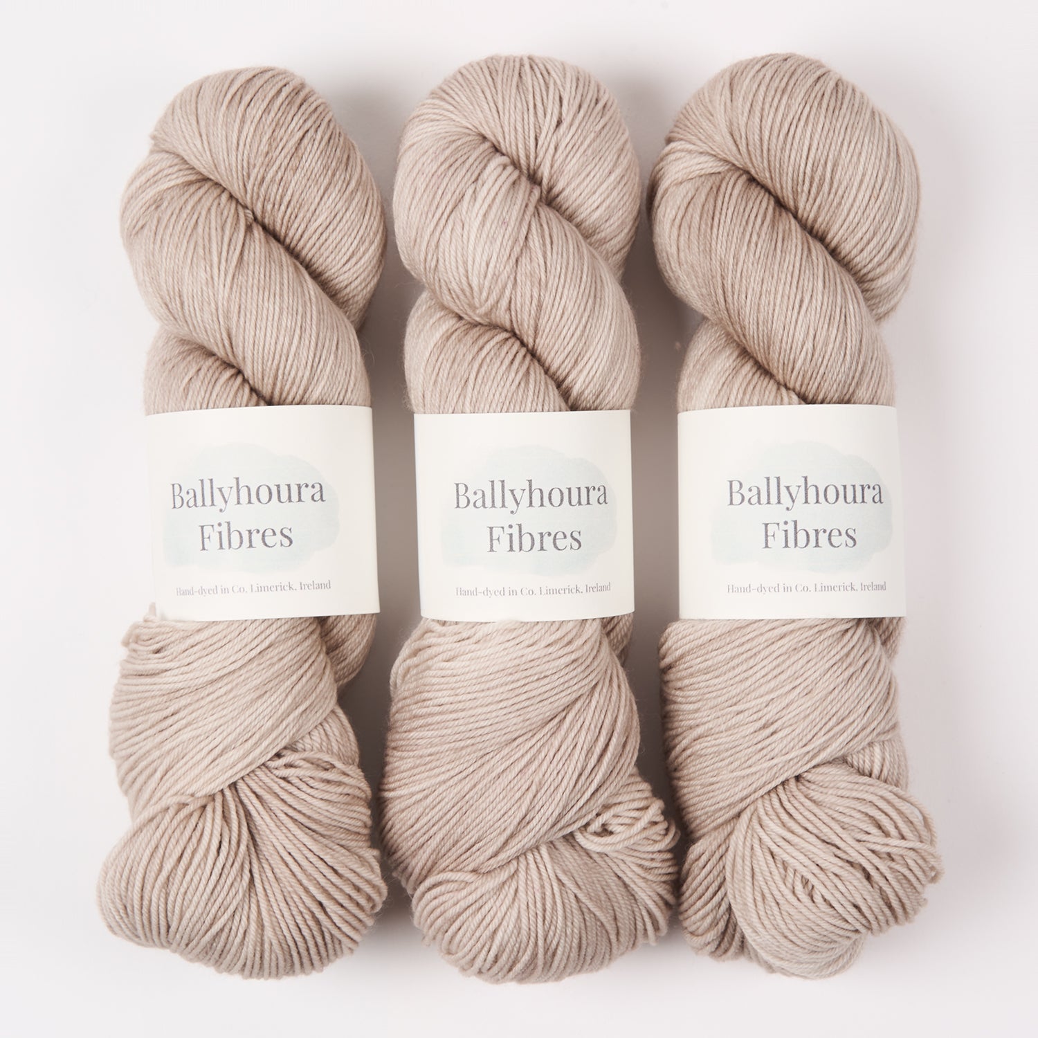 Ballyhoura Fibres 4PLY SOCK - WOOLLEN Merino wool Nylon Fingering beige Yarn