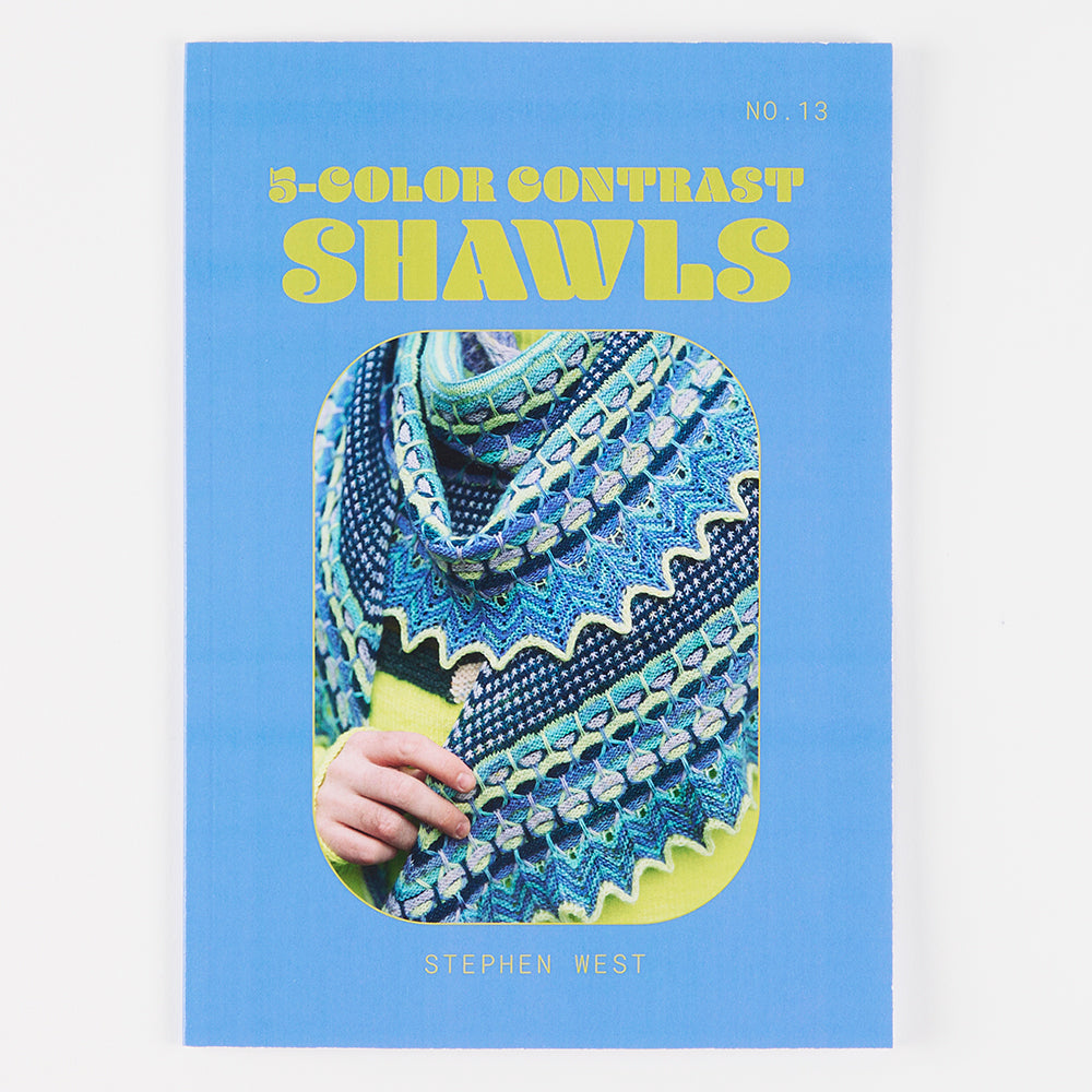 WESTKNITS NO. 13 FIVE-COLOR CONTRAST SHAWLS