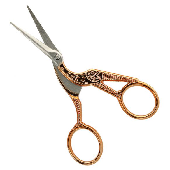 STORK EMBROIDERY SCISSORS - ROSEGOLD