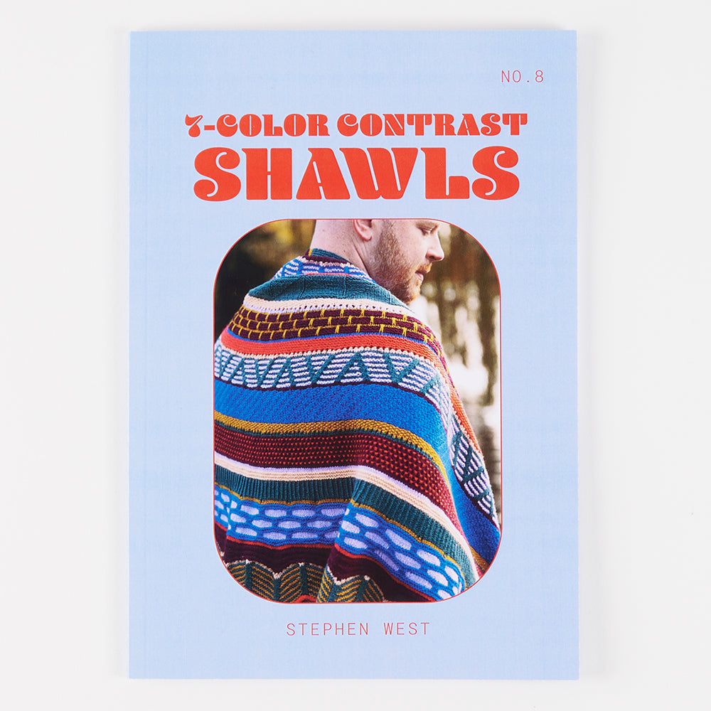 WESTKNITS NO. 8 SEVEN-COLOR CONTRAST SHAWLS