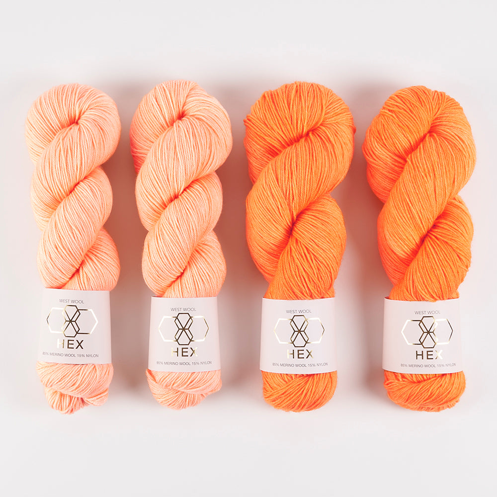 West Wool ALL THE ANGLES - CHIFFON SEA Merino wool Nylon Fingering Westknits Kits