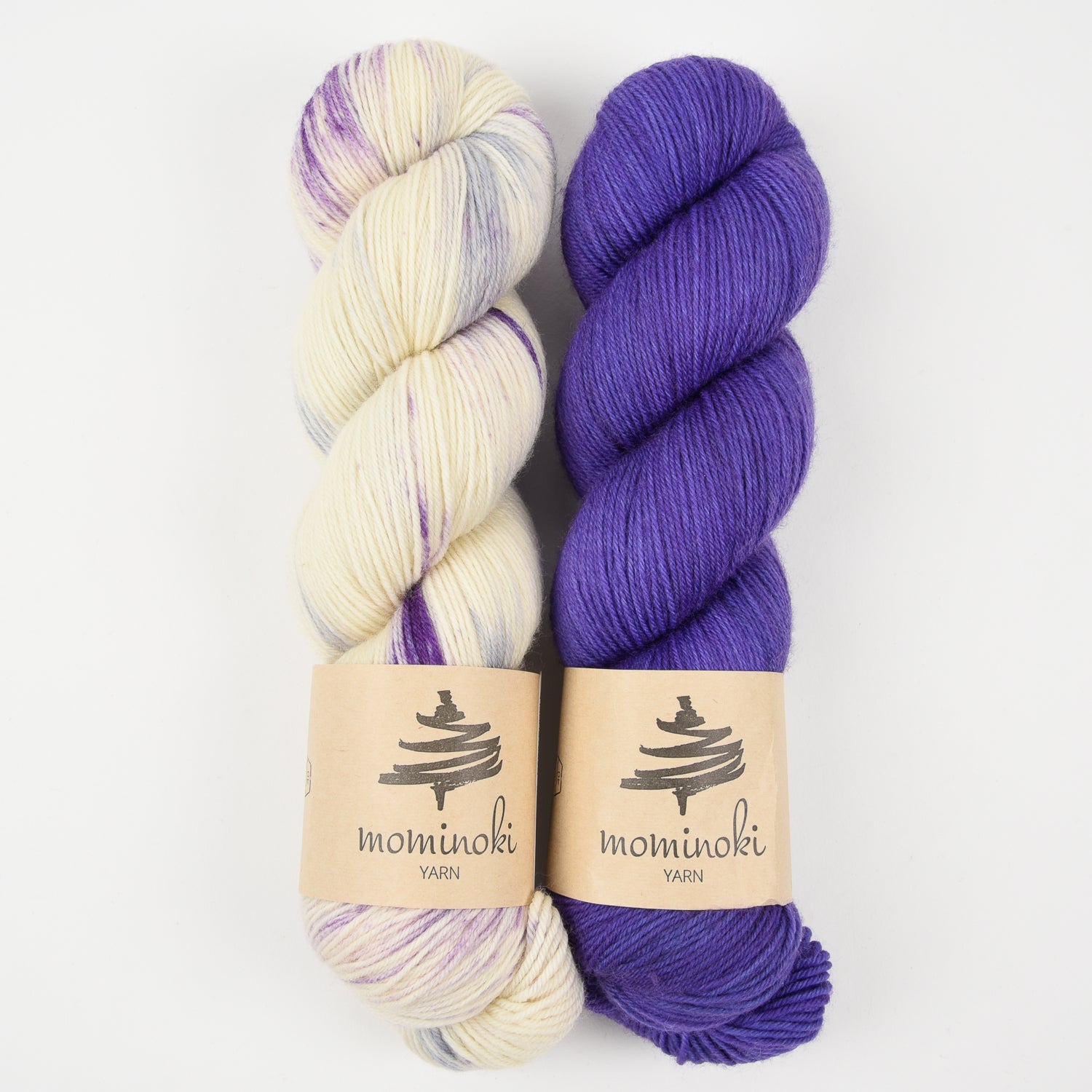 Mominoki Yarn ALMOST BLUE Merino wool Polyamide Fingering Quick Kits