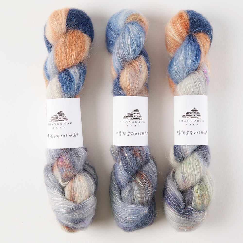 Alpaca Shimmer Lace - Denim Bricks