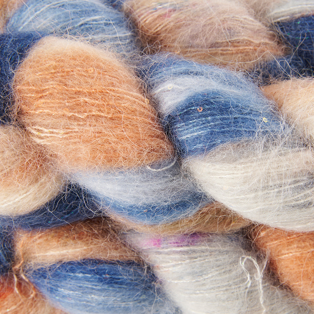 Alpaca Shimmer Lace - Denim Bricks