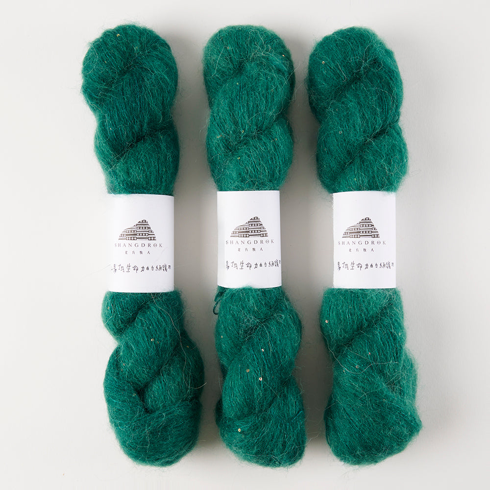 Alpaca Shimmer Lace - Mallard Green