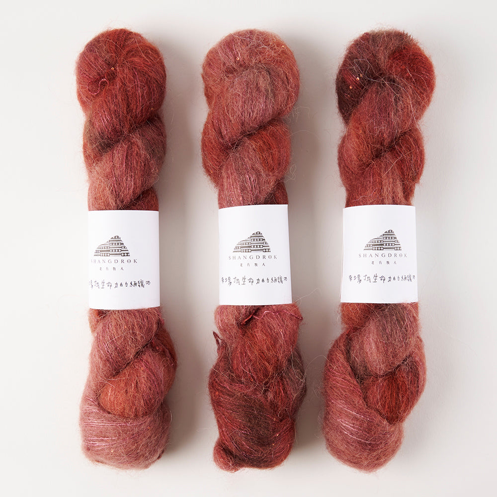 Alpaca Shimmer Lace - Old School Crimson Dress
