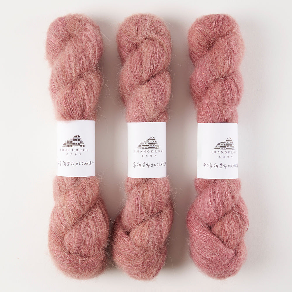 Alpaca Shimmer Lace - Rose In The Mist