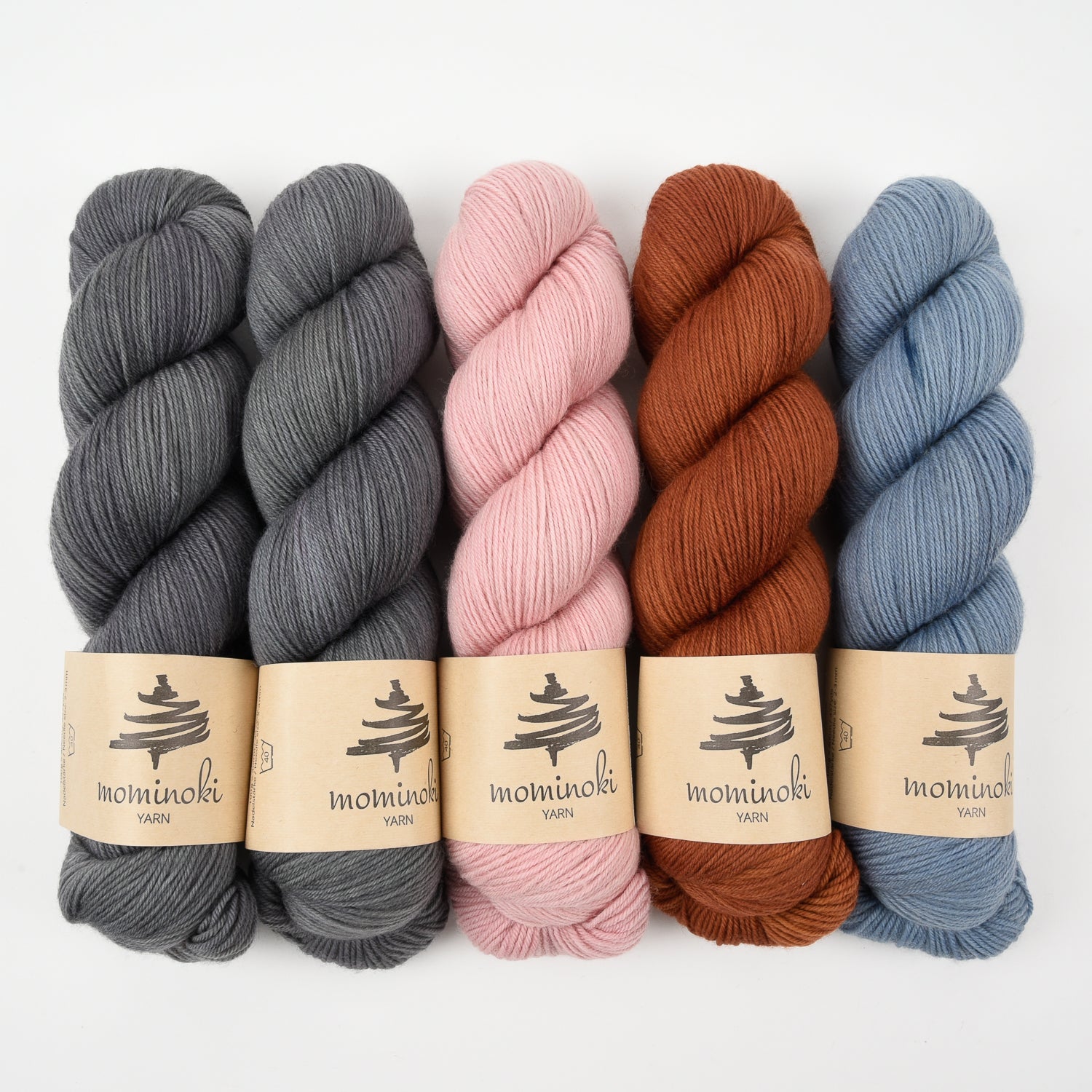 Mominoki Yarn ARCHANE FLAMINGO Merino wool Polyamide Fingering Quick Kits
