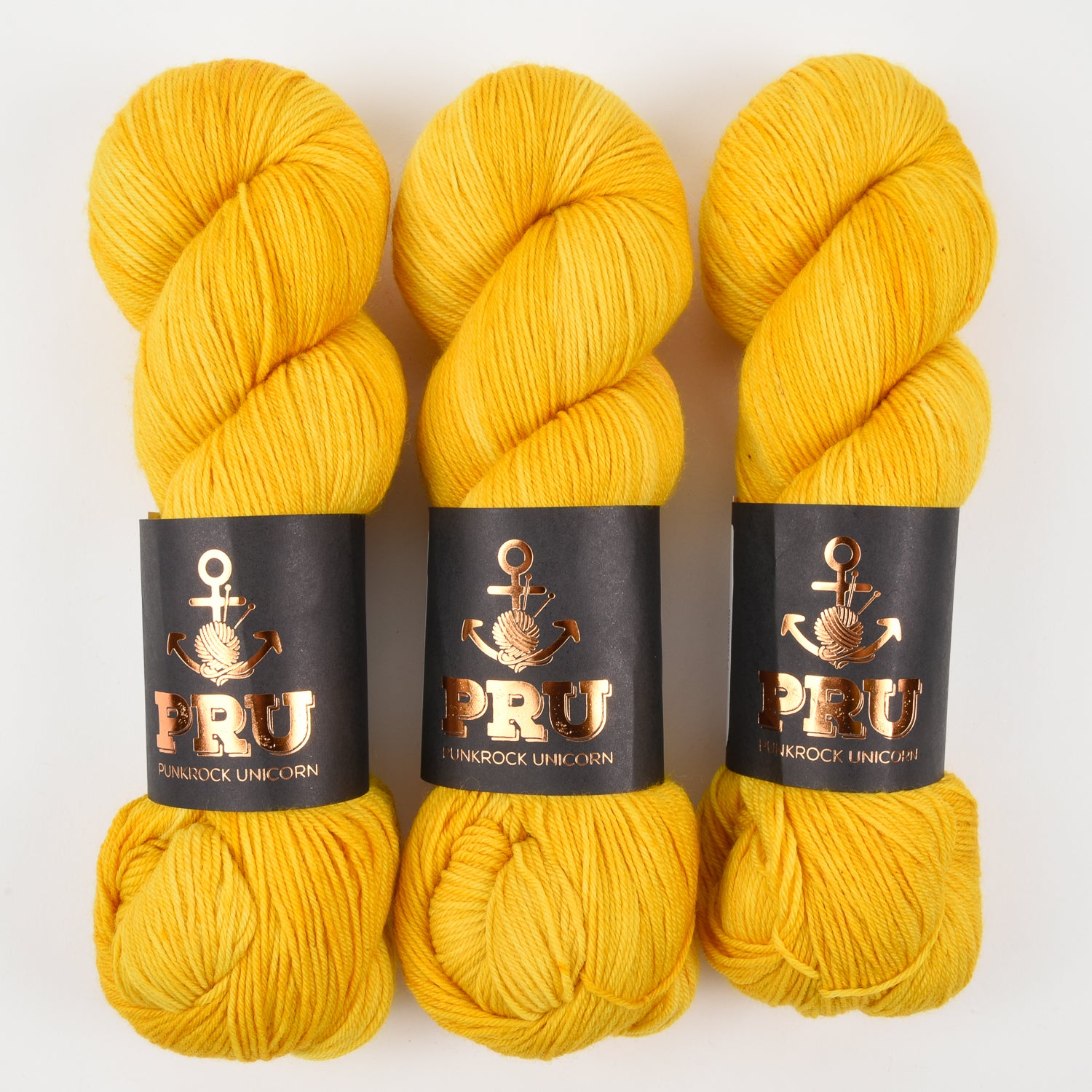 Punk Rock Unicorn SOUL - ARNICA Merino wool Nylon Fingering  Sock yellow Yarn