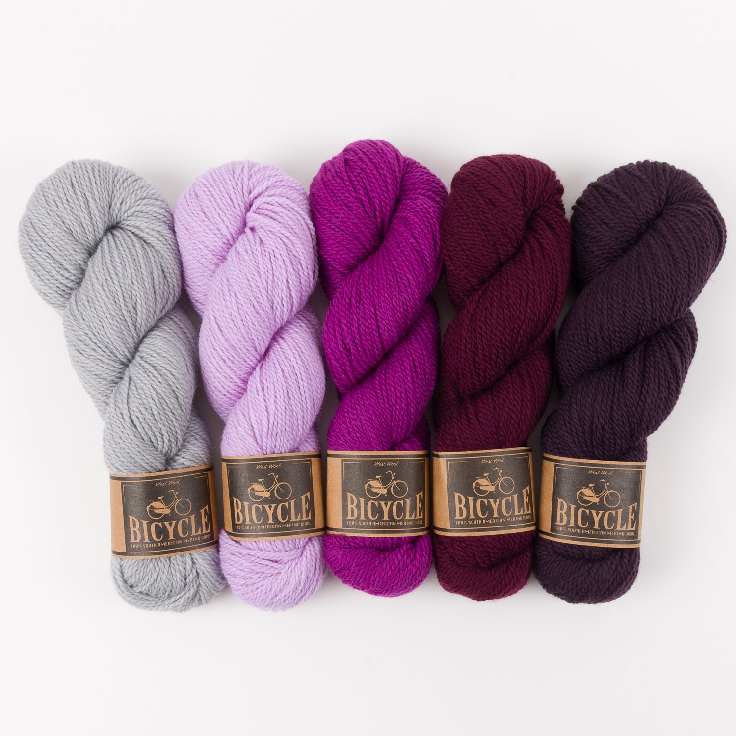 West Wool AUBERGINE CORDUROY Merino wool Fingering Quick Kits
