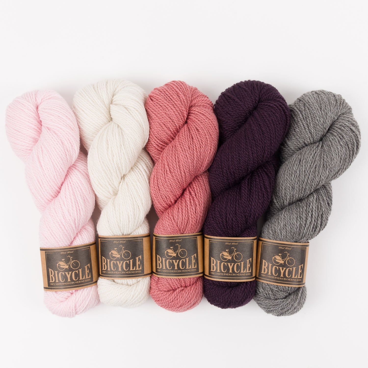West Wool AUBERGINE TREE Merino wool Fingering Quick Kits