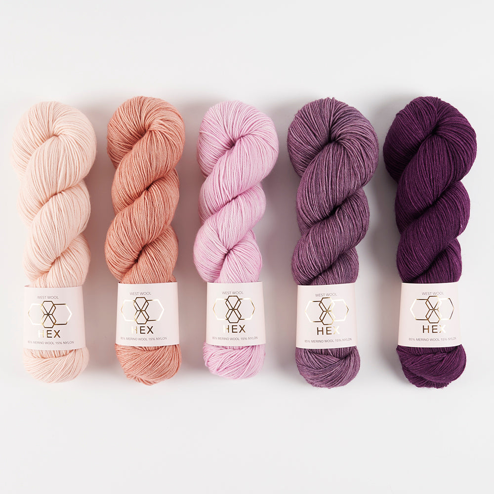 West Wool LIBRA BALLET Merino wool Nylon Fingering Quick Kits