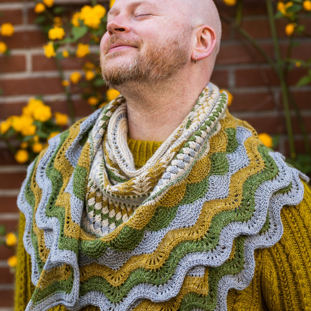 Westknits Patterns ACHIEVEMENT BADGE SHAWL PATTERN Westknits Pattern