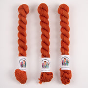 Twisted Ambitions SWEET SOCK MINI - AMBER Merino wool Nylon Fingering orange Yarn