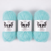 West Wool GLOWHAIR - AQUAMARINE Mohair Silk Lace turquoise blue Yarn