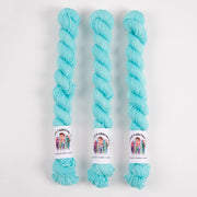 Twisted Ambitions SWEET SOCK MINI - ARCTIC Merino wool Nylon Fingering blue Yarn
