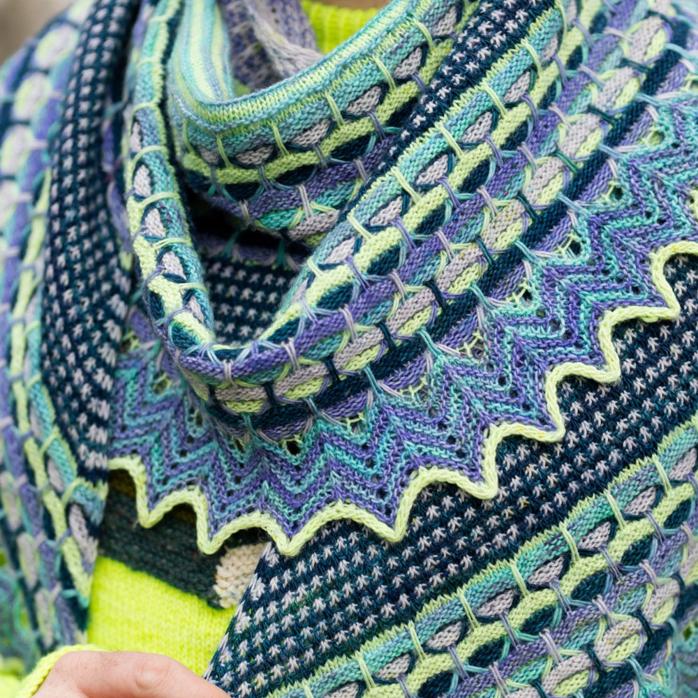 Westknits Patterns AURORA CABIN SHAWL PATTERN Westknits Pattern