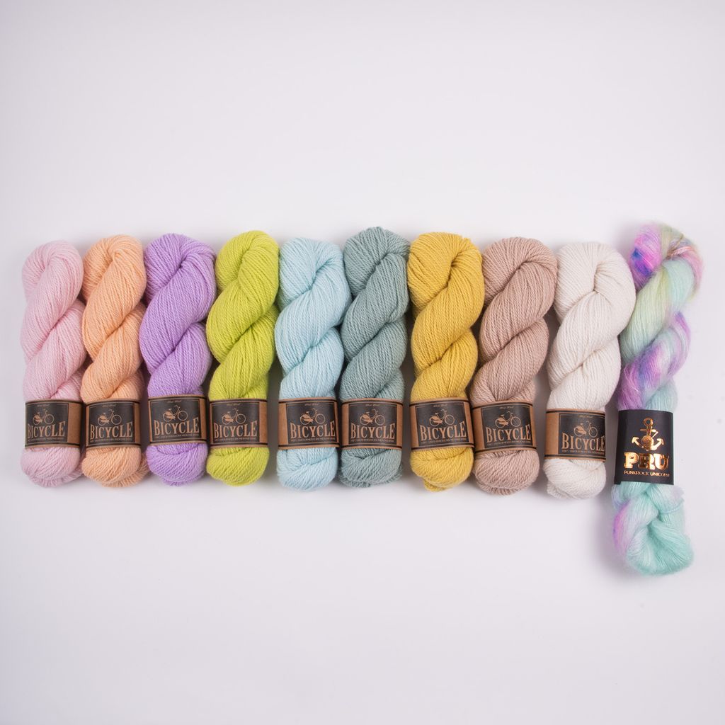 West Wool PASTEL HAZE Merino wool Fingering Quick Kits