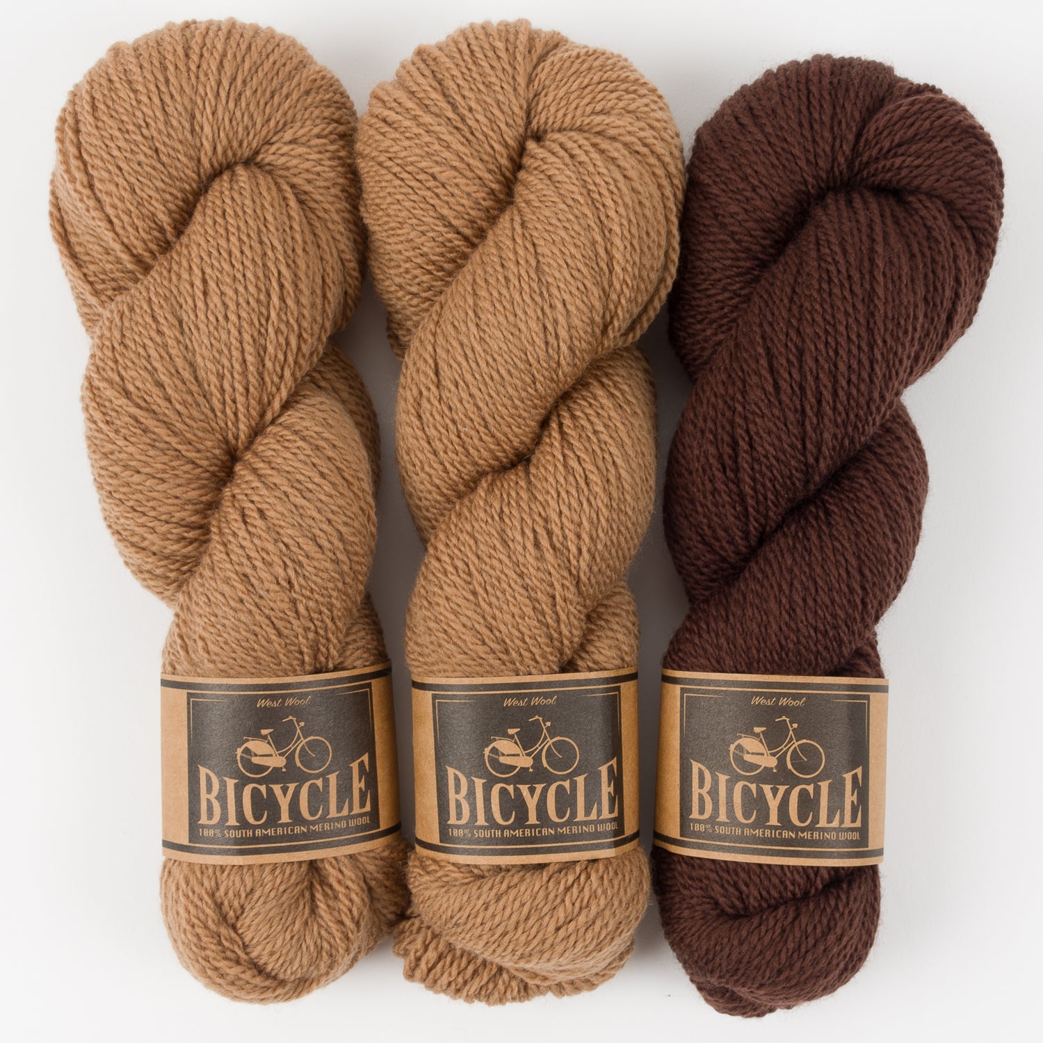 West Wool BAKED TRUFFLE Merino wool Fingering Quick Kits