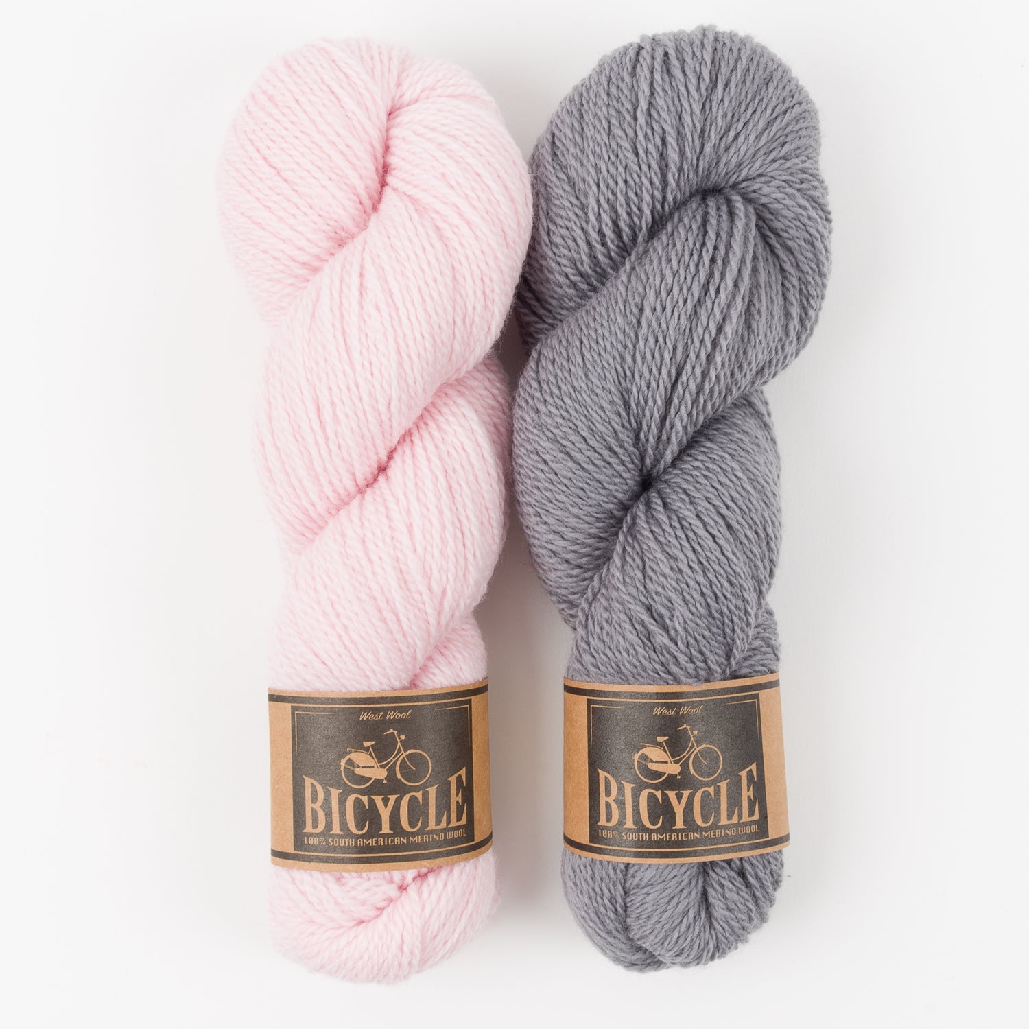 West Wool BALLET GREY Merino wool Fingering Quick Kits