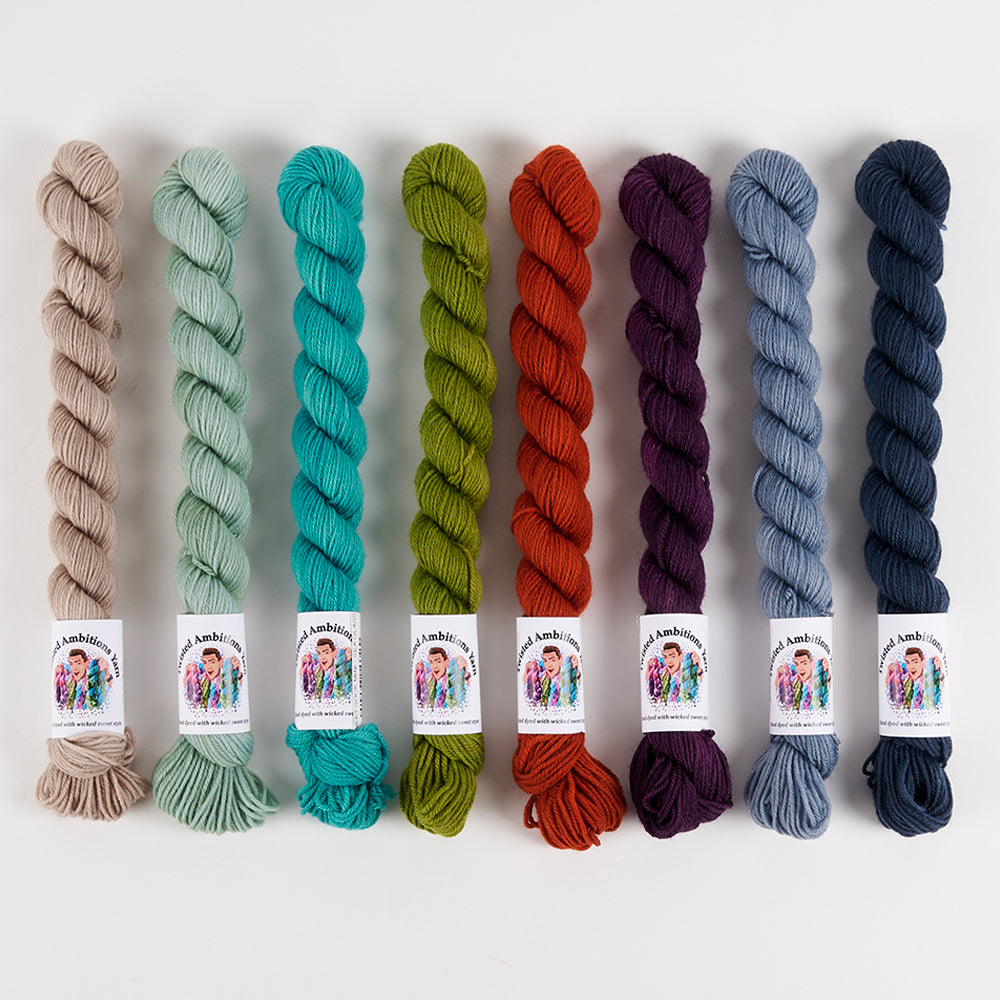 Twisted Ambitions AMBER SAND Merino wool Nylon Fingering Quick Kits