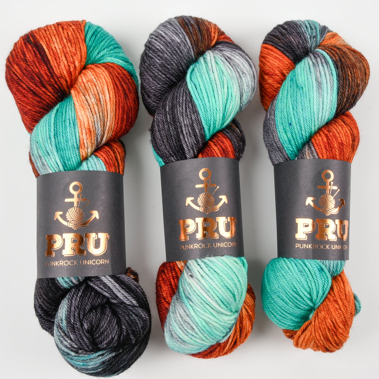 Punk Rock Unicorn SOUL DK - BANGKOK Merino wool Nylon DK Sock multicolour Yarn
