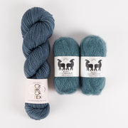 West Wool NIMBUS MORGAINE Merino wool Mohair Silk Nylon Fingering Quick Kits