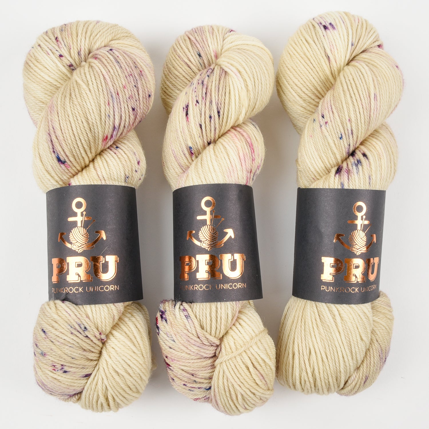 Punk Rock Unicorn SOUL DK - BERRY OATS Merino wool Nylon DK Sock beige Yarn
