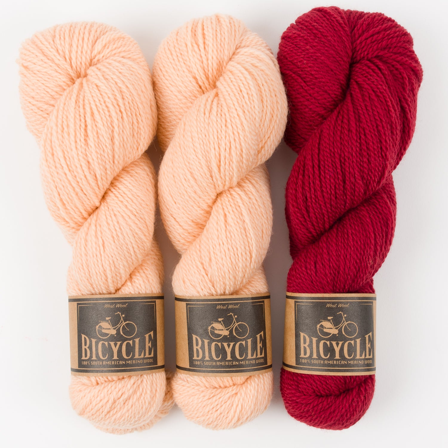 West Wool BERRY CANDY Merino wool Fingering Quick Kits