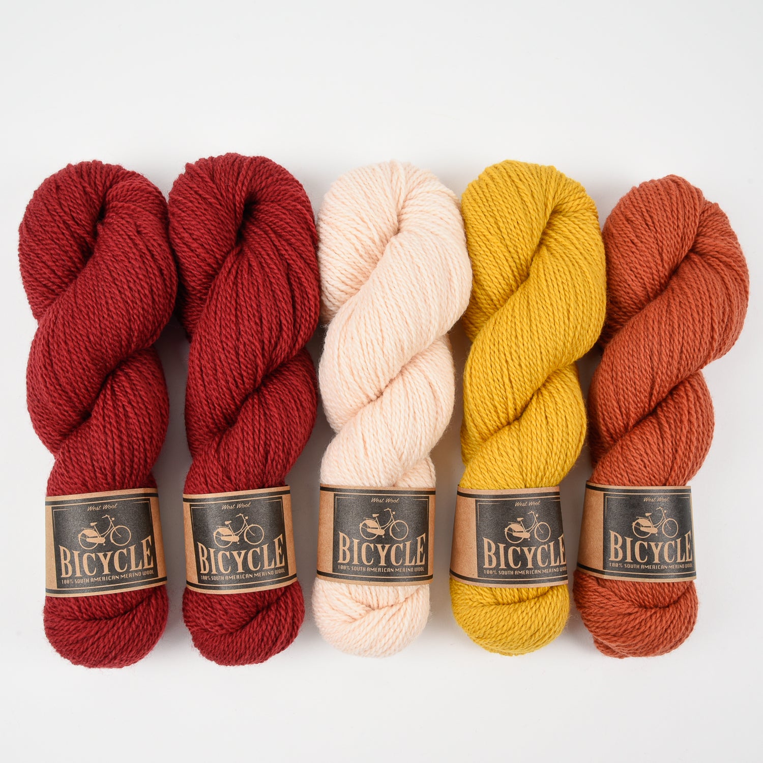 West Wool BERRY PEACH Merino wool Fingering Quick Kits