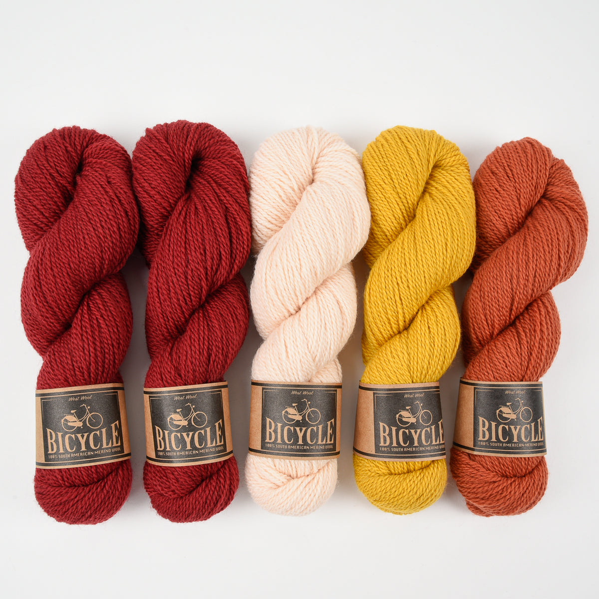 West Wool BERRY PEACH Merino wool Fingering Quick Kits