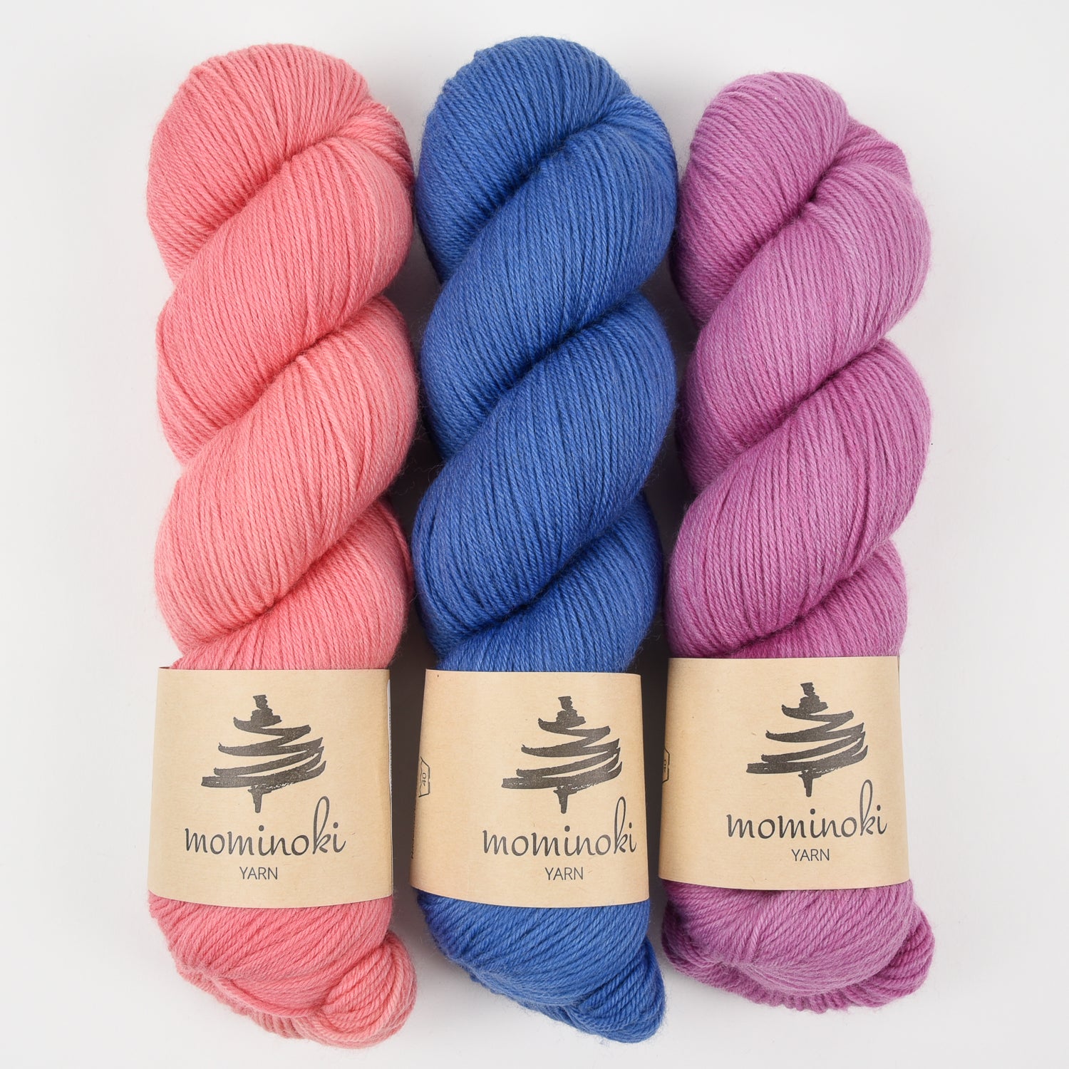 Mominoki Yarn BERRY SORBET Merino wool Polyamide Fingering Quick Kits