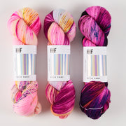 Hedgehog Fibres BERRY WATER Merino wool Nylon Fingering Quick Kits