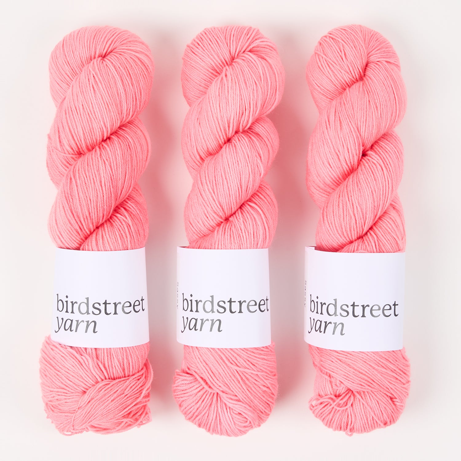 Birdstreet Yarn BIRDSTREET BFL - SASSY BFL Wool Blue Faced Leicester Nylon Fingering pink Yarn