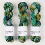 Birdstreet Yarn BIRDSTREET BFL - TALES FROM THE RIVERBANK BFL Wool Blue Faced Leicester Nylon Fingering blue multicolour Yarn
