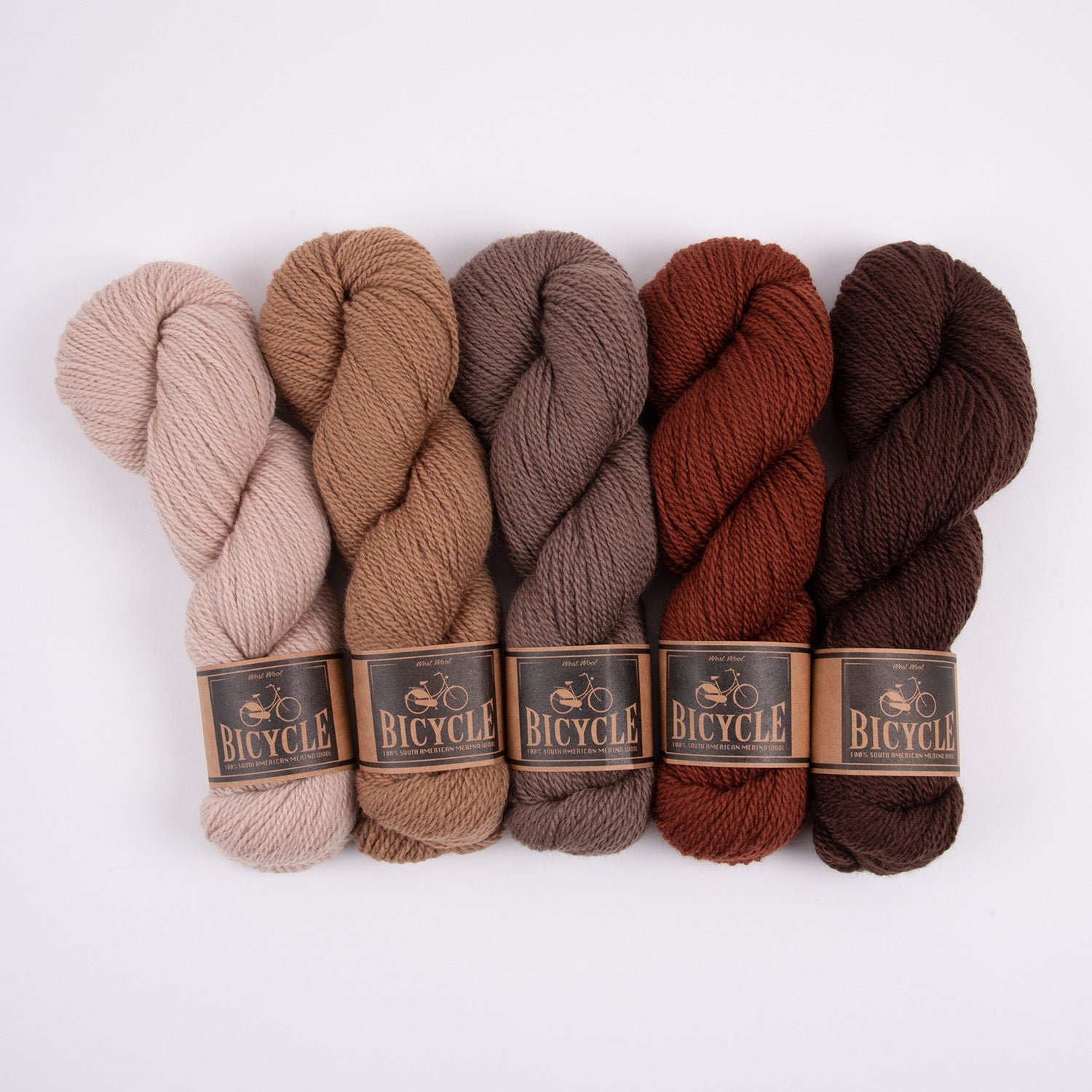 West Wool TOASTED TRUFFLES Merino wool Fingering Quick Kits