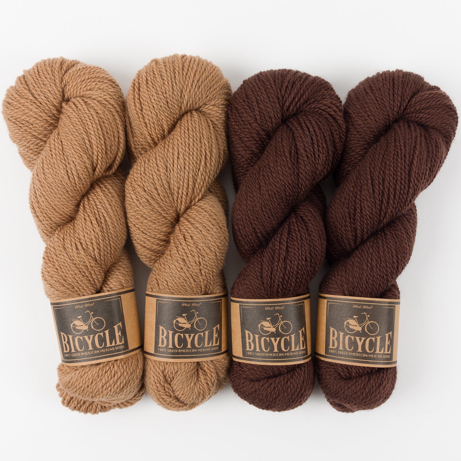 West Wool NEUTRAL BISCUIT Merino wool Fingering Quick Kits