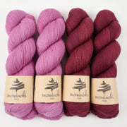 Mominoki Yarn BLACK FRAMBOISE Merino wool Polyamide Fingering Quick Kits