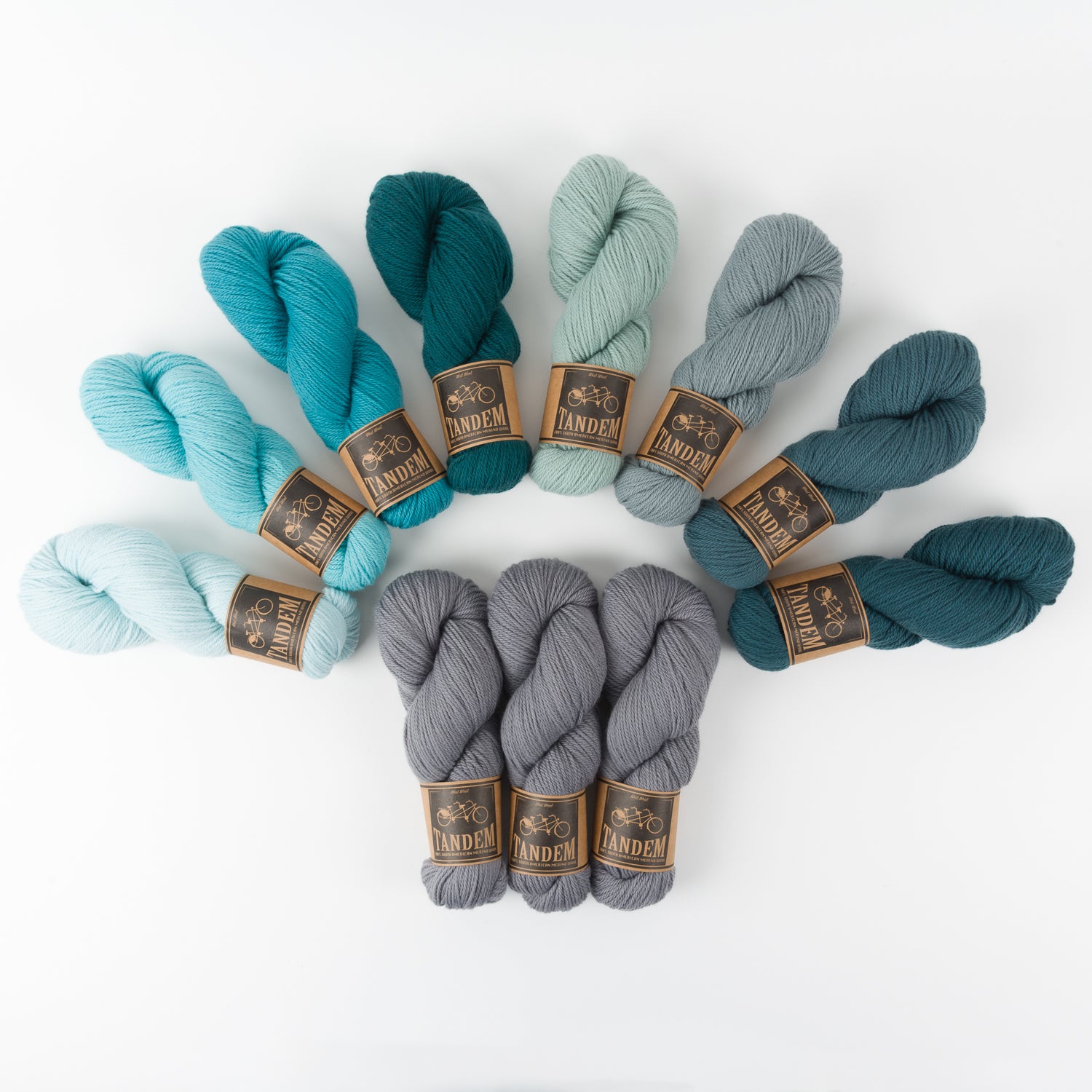 West Wool WESTKNITS KIT - TEAL BLANKET Merino wool DK blue Westknits Kits