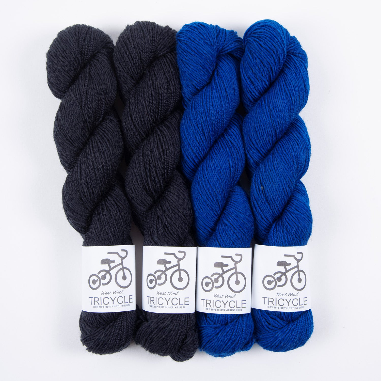 West Wool WESTKNITS KIT - BLUE MARINIÈRE Merino wool Fingering Westknits Kits