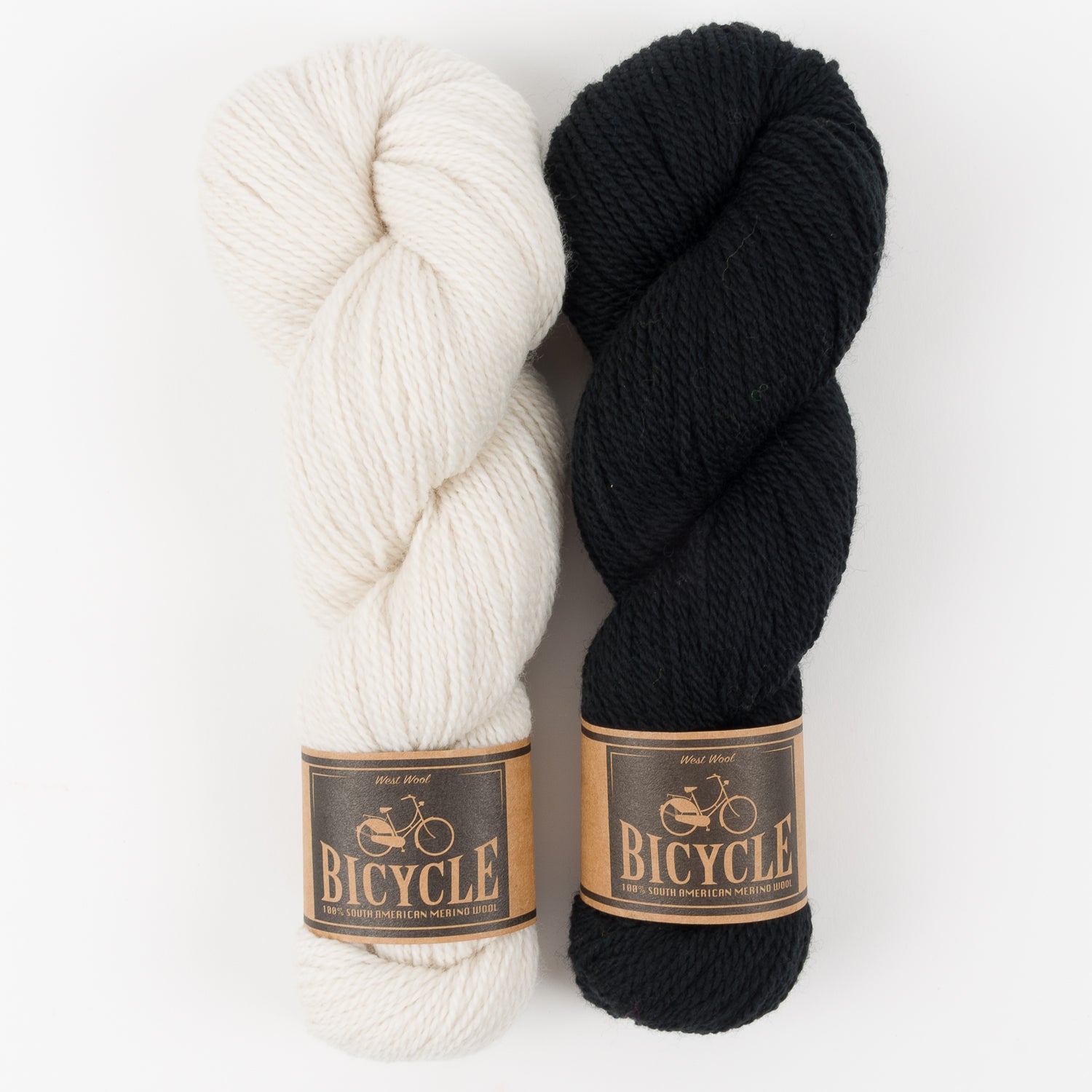 West Wool BOLD BLACK Merino wool Fingering Quick Kits
