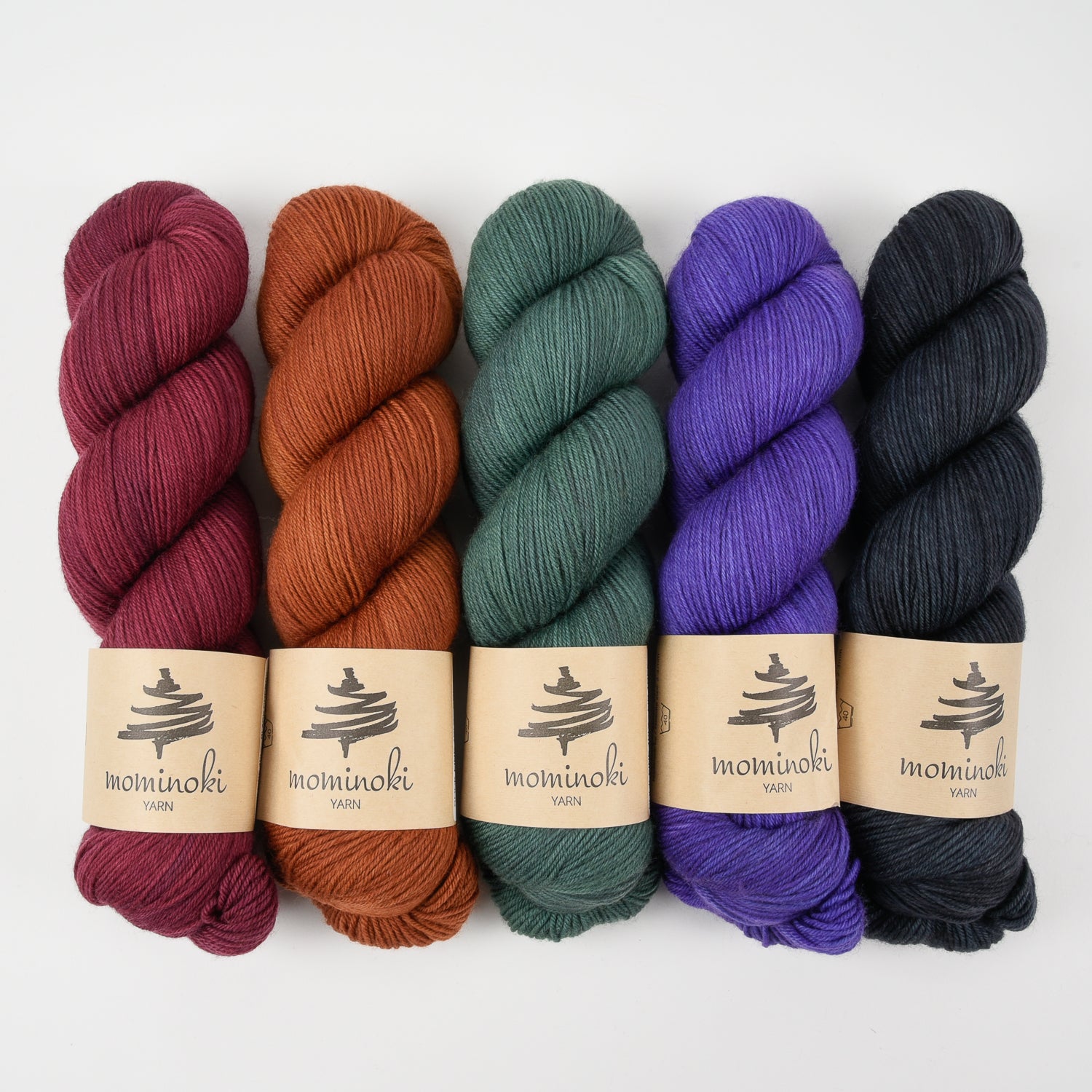 Mominoki Yarn BOTANIC JEWELS Merino wool Polyamide Fingering Quick Kits